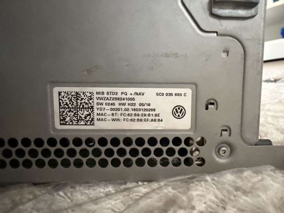 Vand navigatie MIB2 CP OFF, toate activarile active