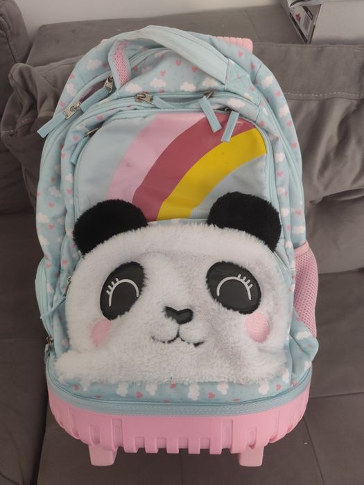 Комплект ученически раници и аксесоари Happy Panda на Плесио