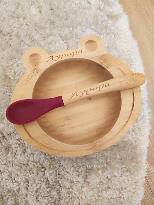 Fun Smart Toy, комплект бамбукова купичка и  лъжица