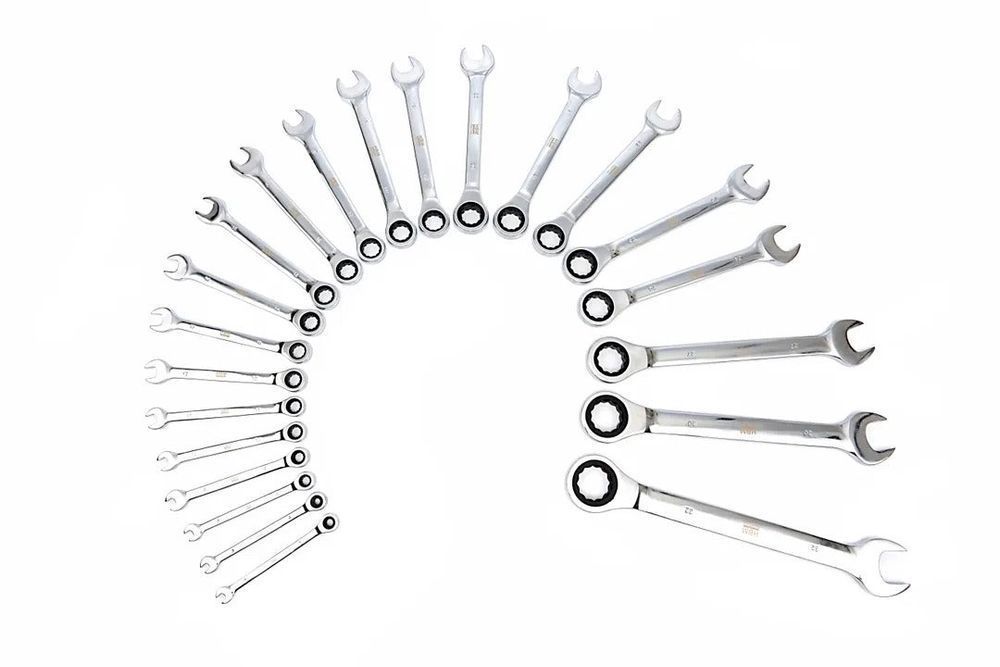 Trusa chei combinate cu clichet  6-32 mm 22 piese hbm