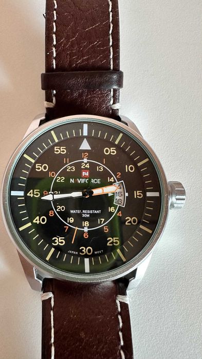 Часовник NAVIFORCE NF9044M Military 30M Дата Нова Батерия 44 мм