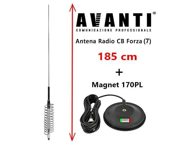 Antena Statie Radio CB Megawat PNI Storm Avanti + Baza Magnet si Cablu