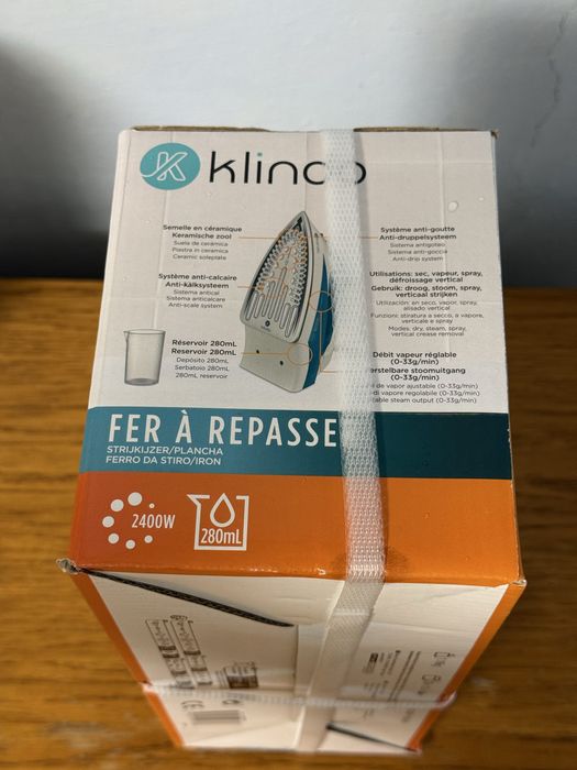 Fier de calcat Klindo KSI2400-22, 2400 W, Alb/Albastru