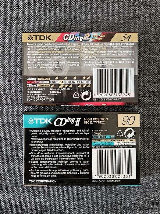 2 Casete Audio Chrom Noi TDK