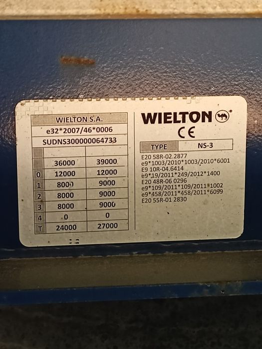 Прицеп Wielton SAF мост 2017 MEGA