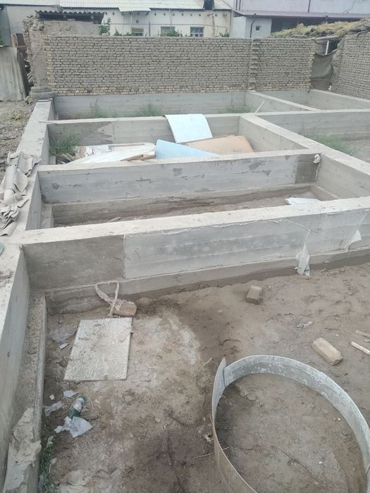 Fundament qilingan yer o'rni stoiladi