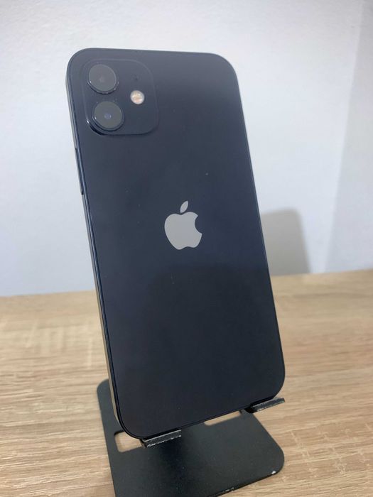 iPhone 12 Black 64GB | FaceID OK | Baterie Nouă | Huse Cadou