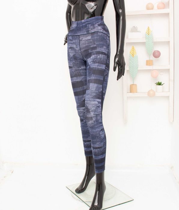 Lululemon Wunder оригинален дамски клин син камофлаж висока талия XS