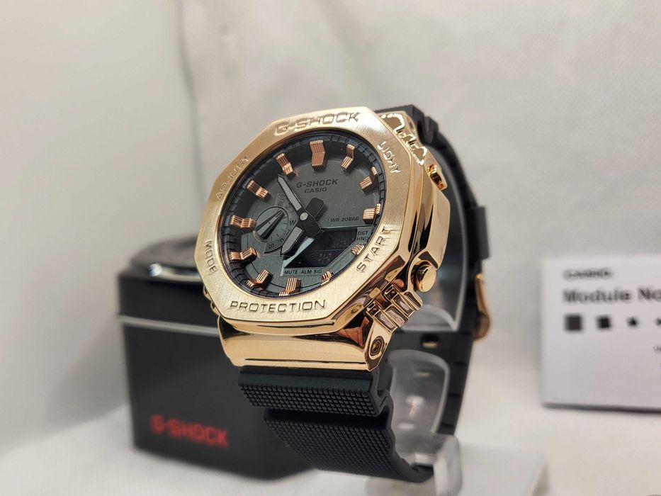 Ceas Casio g shock GM s2100gb , Metal gold roze .Nou, Garantie 2ani