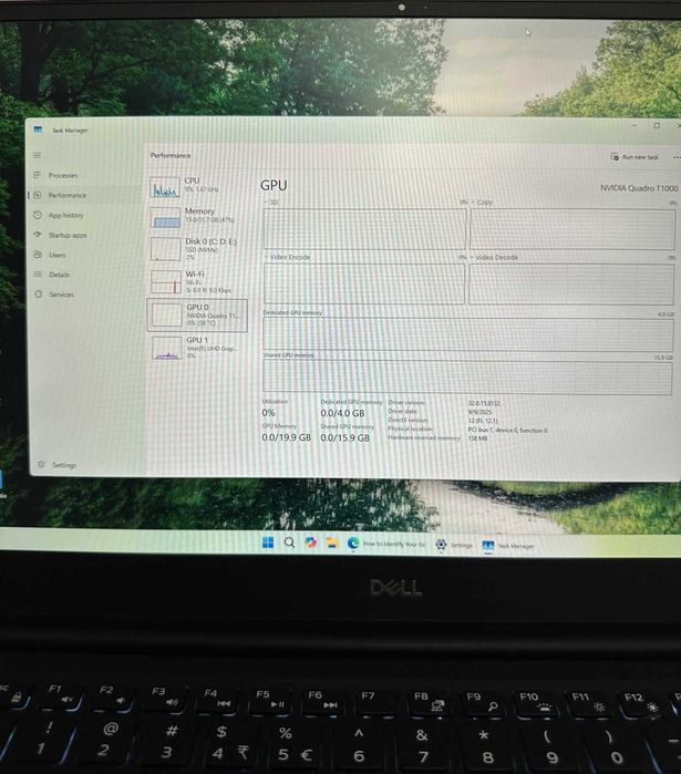 Dell Precision 5540 – i7 / 32GB / 1TB / Quadro 4GB + baterie NOUĂ 97Wh