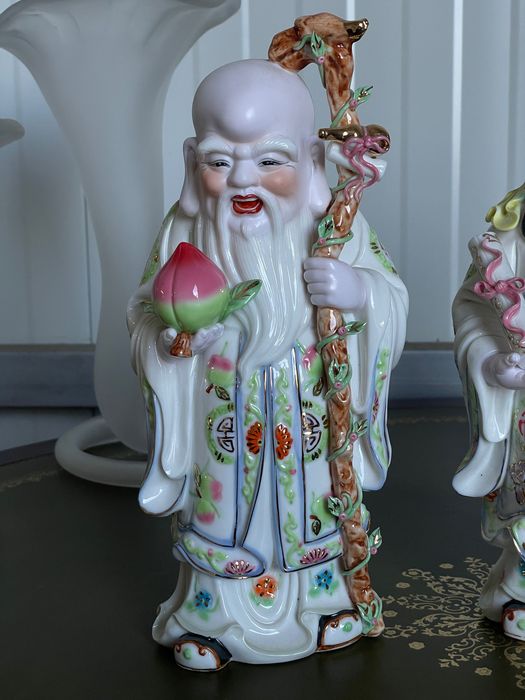 Figurine din portelan Fu, Lu si Shou