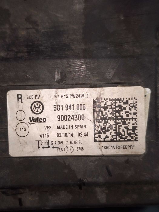 Far stanga / dreapta Golf 7 simple cu lupa, Cod:  5G1941005/ 5G1941006