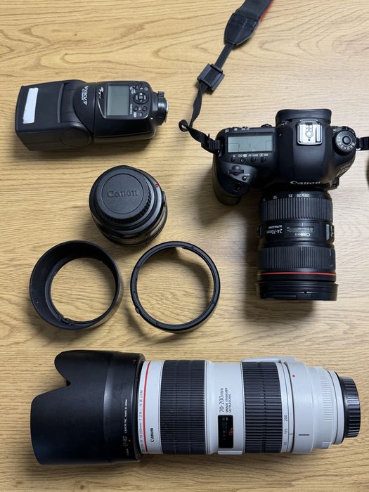 Canon EOS 5D Mark IV + obiective L + blitz – Kit profesional