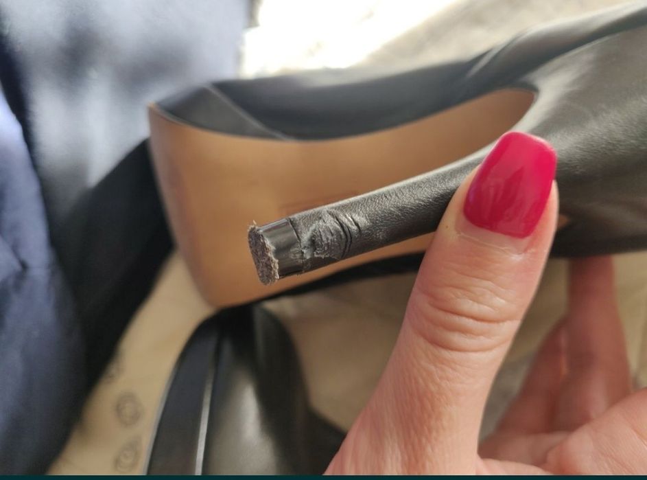 Дамски Ботуши на ток, естествена кожа, Gianni, Vince Camuto