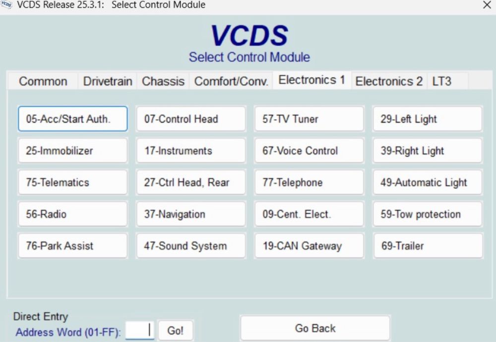 TESTER/DIAGNOZA VAGCOM/VCDS 25.3.2 Engleza/Romana/Germana/Franceza