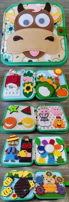 Нови Монтесори тихи книжки от филц / Busy books