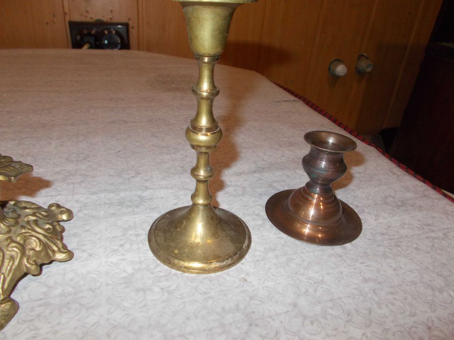 Лот свещници от мед-бронз