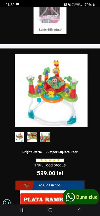 Jumper bright starts ideal bebe