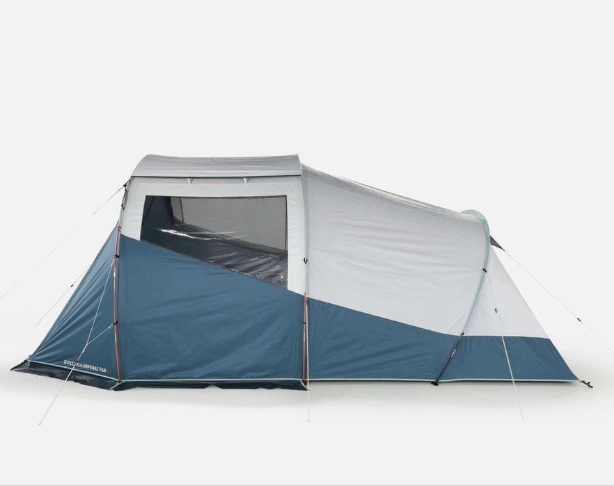 Палатка с рейки за къмпинг arpenaz 4.1 f&b, 1 спално, 4-местна