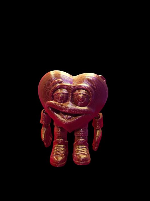 Figurina Inima Expresiva Articulata, Printata 3D