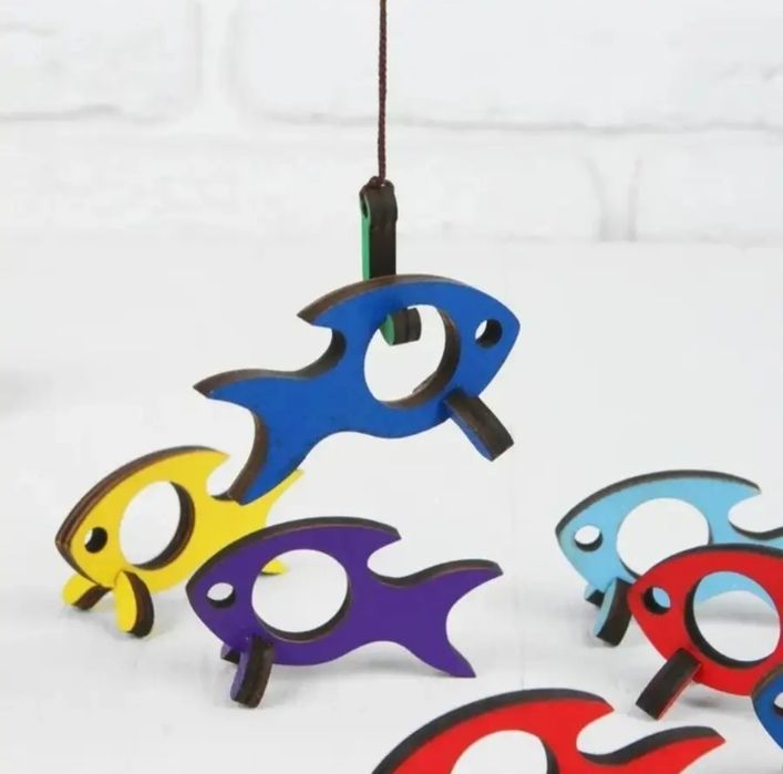 Рыбалка деревянная