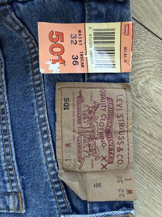 Blugi LEVIS 501 Albastru Clasic USA Albastru Barbati | Marime 32 x 36 (Talie 78 cm)