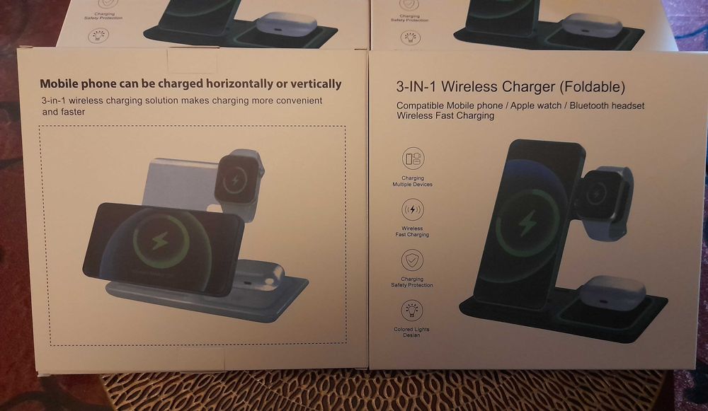 incarcatoare fast wireless Apple iPhone casti Airpods , ceasuri etc