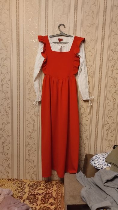 Красное платье сарафан