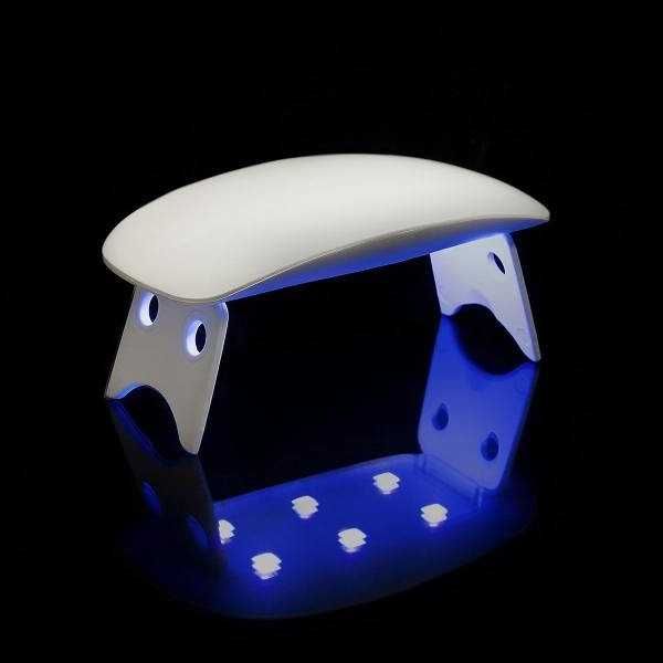 Mini lampa UV pentru unghii, USB, 6 LED-UV, 5W, temporizator 45/60s