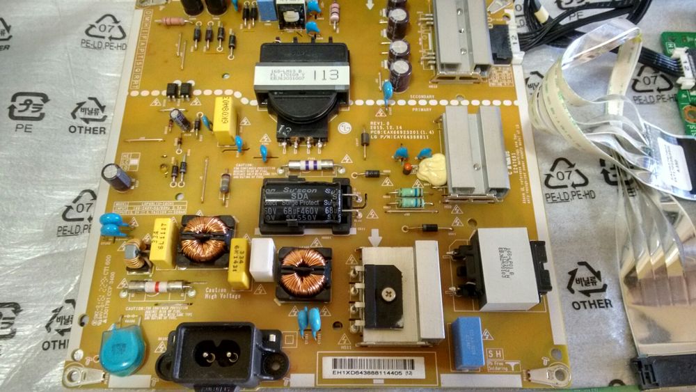 Placă de bază/alimentare/T-con/bare Led LG 49UH603V 4K Smart