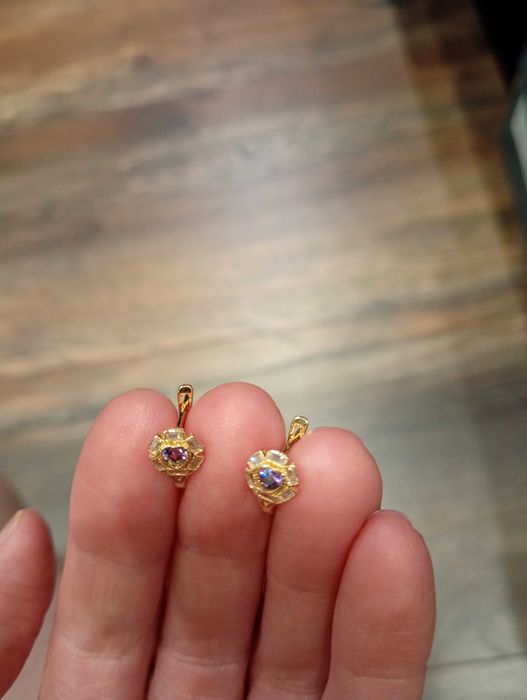 Нови златни детски обеци