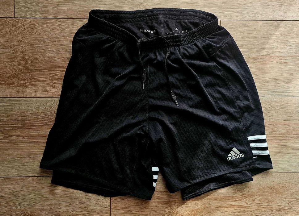 Adidas Response Shorts – Negru | Mărimea S | Compression liner