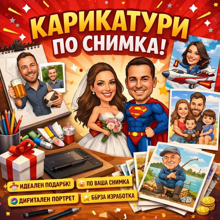 Персонализирани карикатури по снимка