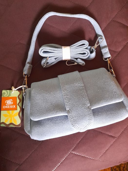 Дънкова чанта нова