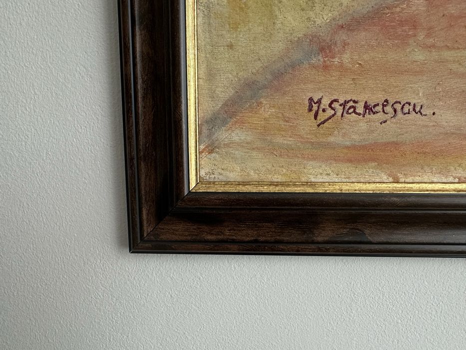 Elena Müller-Stăncescu-"Garofițe", pictură în ulei