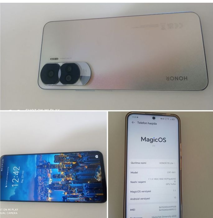 HONOR 90 Lite yangi holati toza