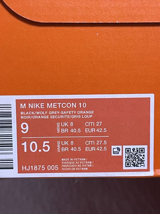 Nike Metcon 10 новые US 9