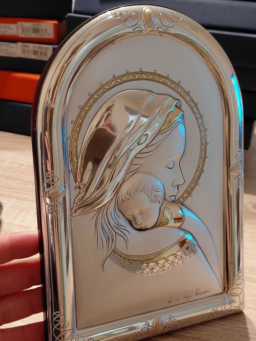 Сребърна,луксозна Икона.