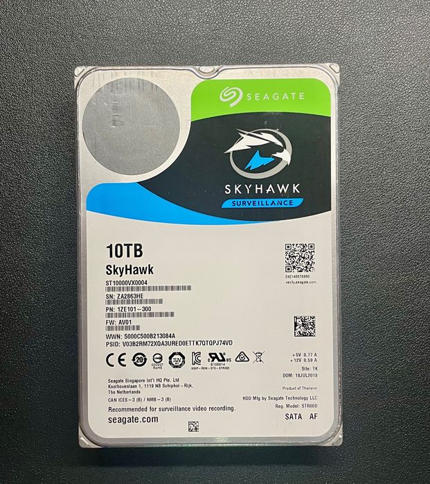 HDD Seagate SkyHawk 10TB SATA – Surveillance / CCTV