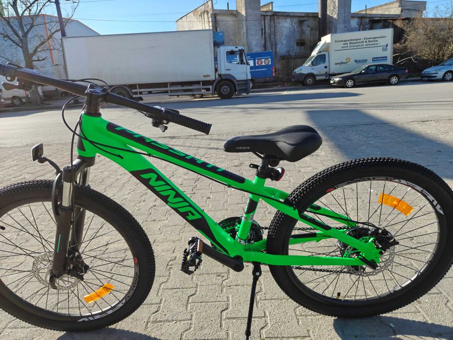 BG Алуминиев велосипед 24" NINJA зелен