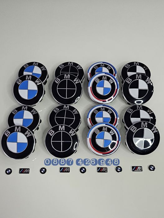М лого стикер за тип Бмв Емблема за волан за джанти  BMW M power logo