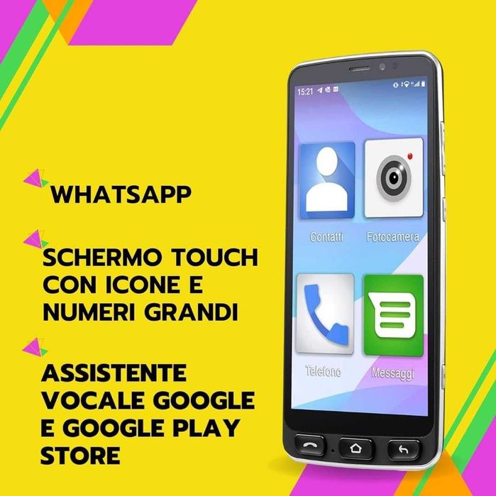 Смартфон за възрастни на български Smart Senior STS550 – SOS бутон ...