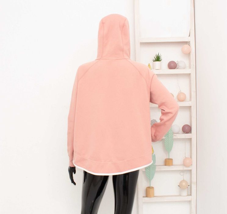 Nike Tech Fleece дамско яке суичър с качулка асиметричен цип овърсайз S