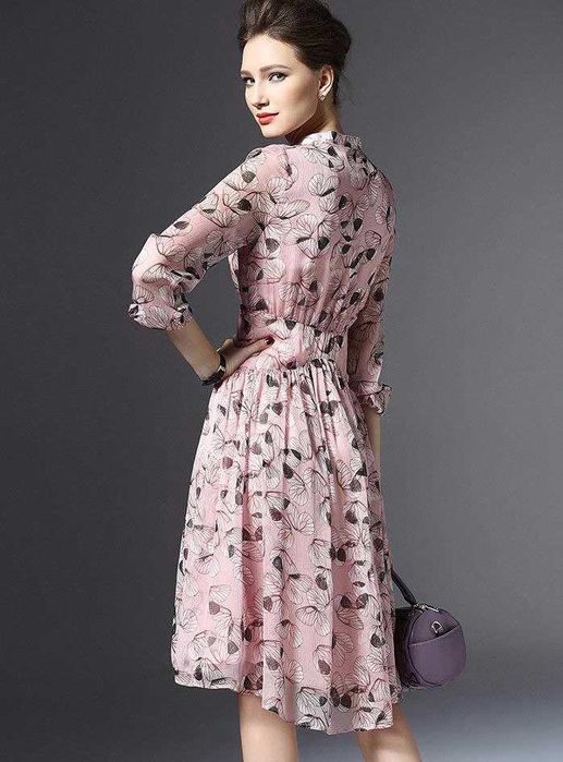 Нежное шифоновое платье