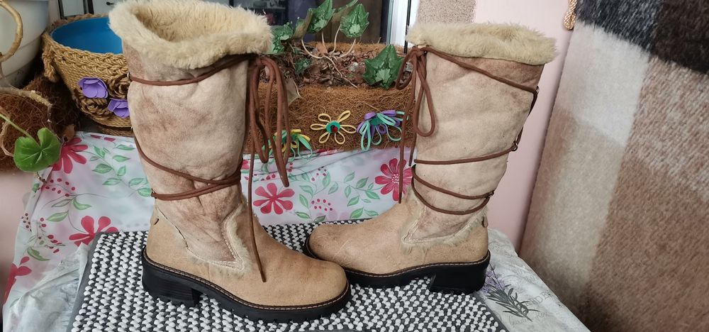 Ботуши Marc 36 н. Естествена кожа, велур