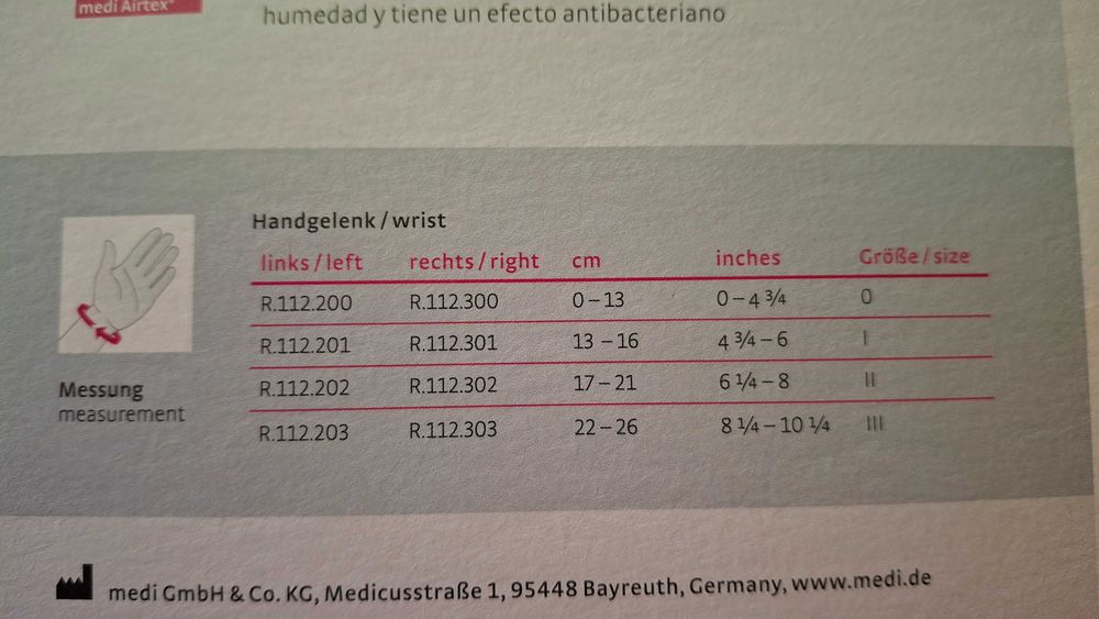 Шина за обездвижване на дясна китка