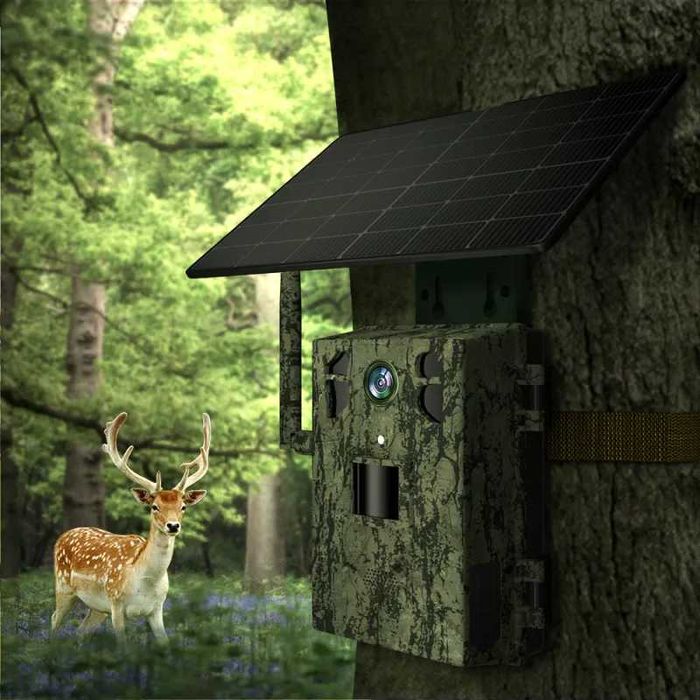 4G Ловна Камера - снимки и наблюдаване на живо - с 6 батерии и солар