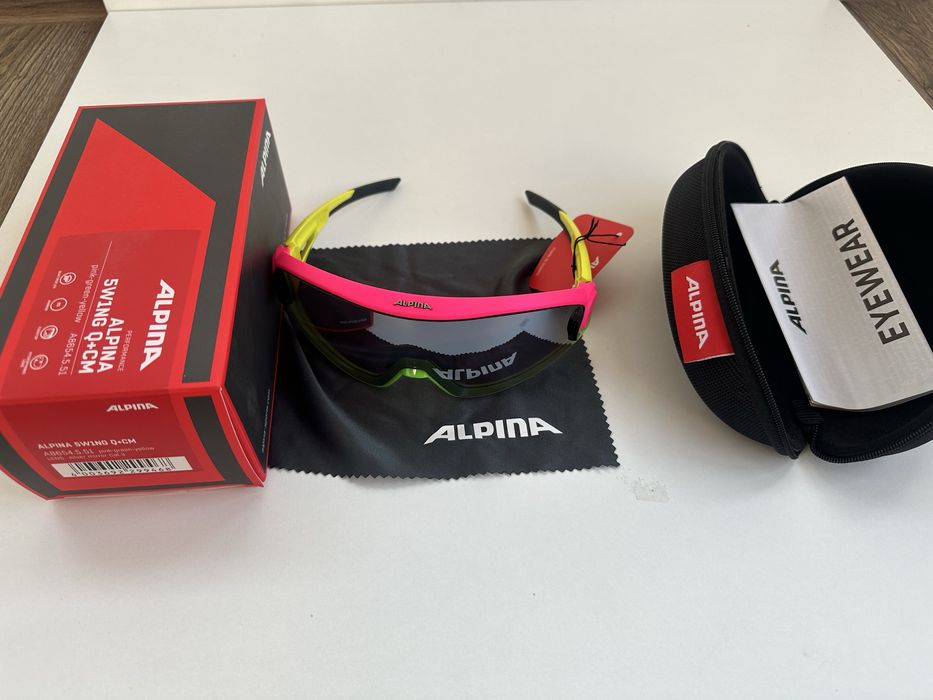 Alpina 5W1NG Q+CM – Pink-Green-Yellow / Silver Mirror Cat.3