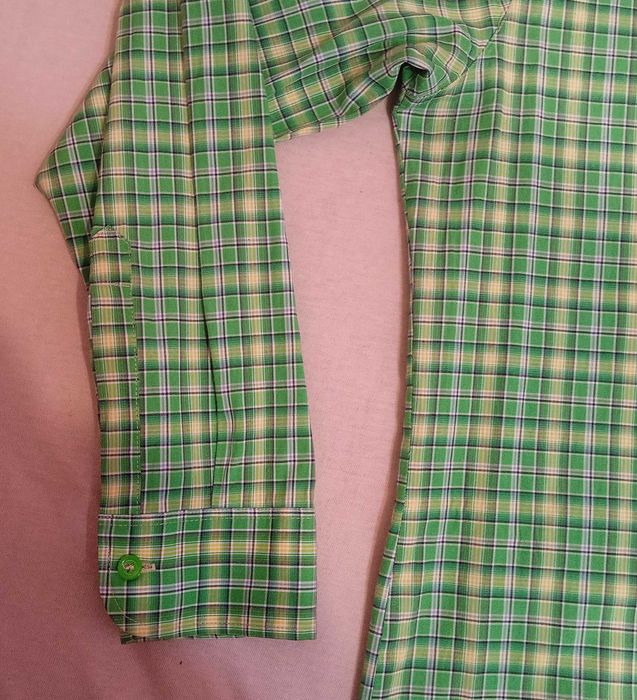 КАТО НОВА M/40 ЕФЕКТНА БЪЛГАРСКА спортно-елегантна риза BG plaid shirt