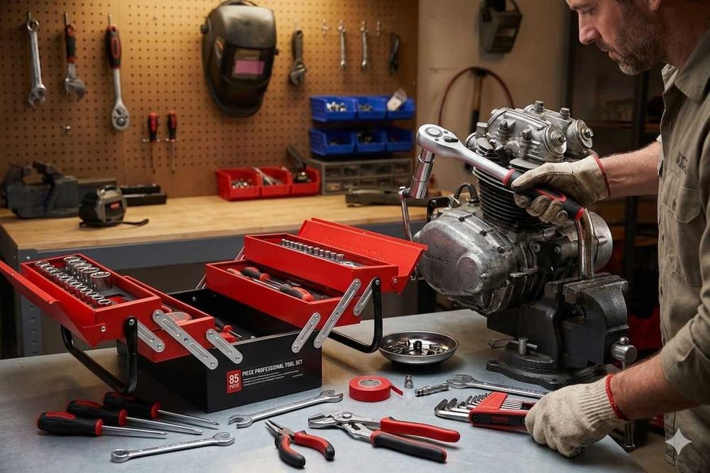 Trusa scule metalica 85 piese cu sertare organizare completa